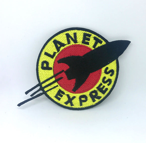 Futurama Planet Express Ship Crew Logo Iron On Sew on Embroidered Patch - Fun Patches