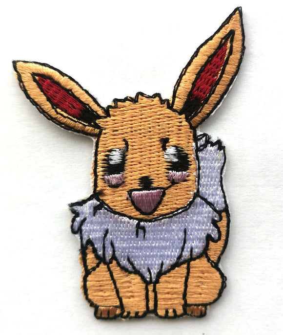 Pokémon Eevee Cute Character badge clothing shirt Iron/Sew on Embroidered patch