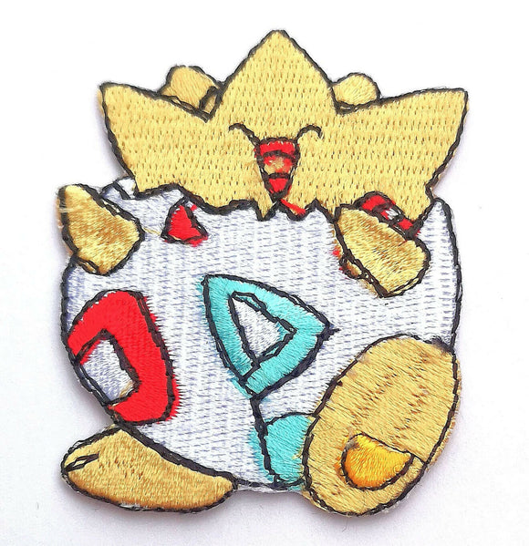 Pokémon Togepi character badge clothing jacket Iron on Sew on Embroidered Patch