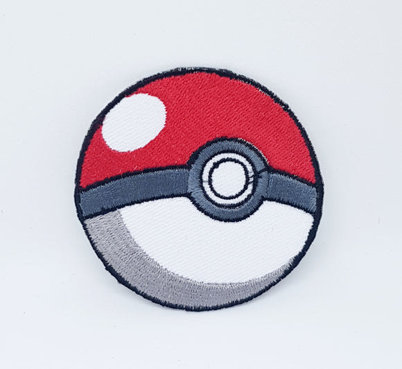 Pokemon Pokeball game cartoon Iron on Embroidered Patch - Fun Patches