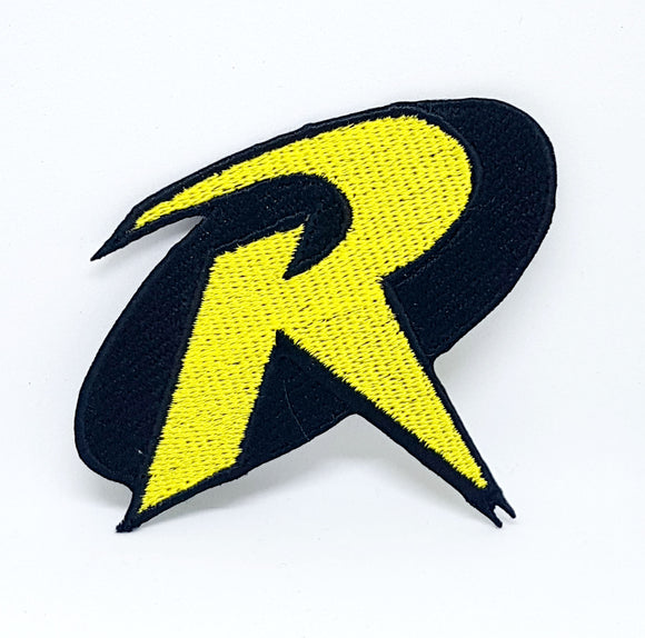 Comic Character Marvel Avengers and DC Comics Iron or Sew on Embroidered Patches - Robin Logo New - Fun Patches