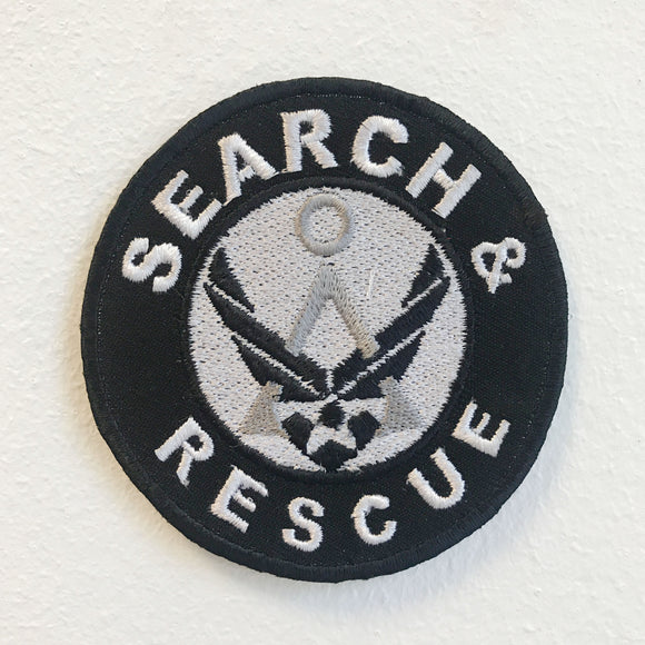 Search and Rescue Badge Iron on Sew on Embroidered Patch - Fun Patches