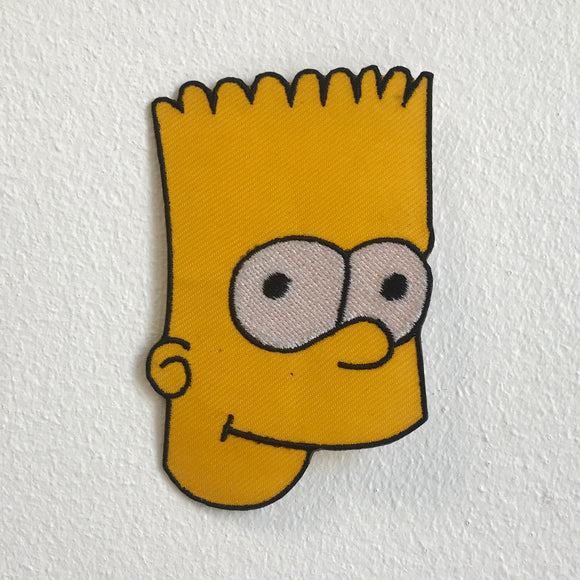 Simpson Face Cartoon animation Iron Sew On Embroidered Patch - Fun Patches