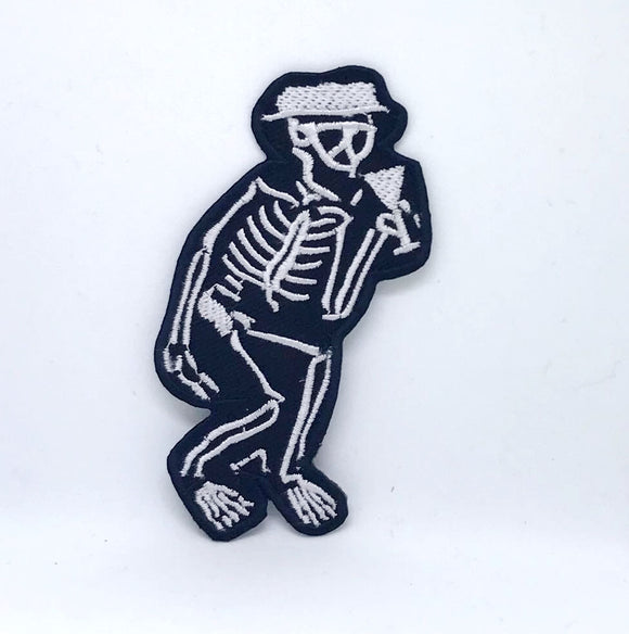 Social Distortion Skeleton Dancing Punk Rock Music Iron On Embroidered Patch - Fun Patches