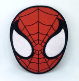 Spiderman Superhero face Marvel Iron on Sew on Embroidered Patch - Fun Patches