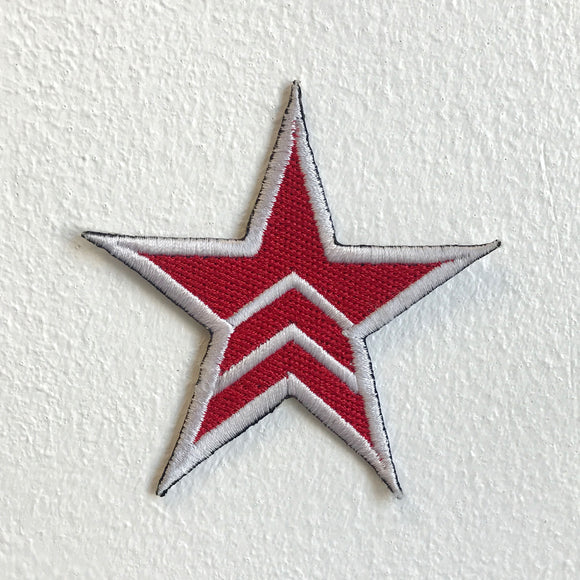 Military and Army Star Badge Iron Sew on Embroidered Patch - Fun Patches
