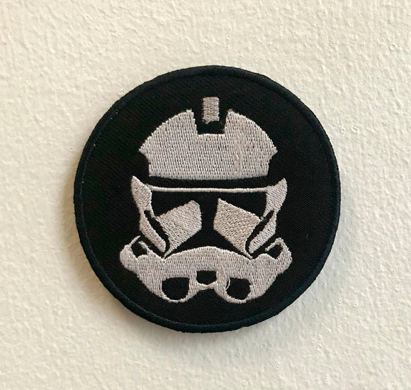 Star Wars Imperial Storm Troopers Art Badge Iron on Sew on Embroidered Patch - Fun Patches