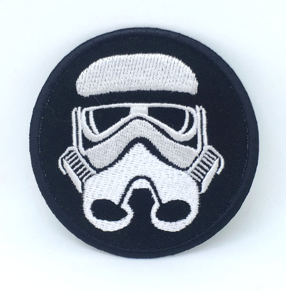 STAR WARS Movies Iron or Sew on Embroidered Patches - Imperial Storm Trooper BLACK BORDER - Fun Patches