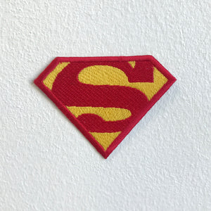 Superman S Badge cartoon movie Iron Sew on Embroidered Patch - Fun Patches