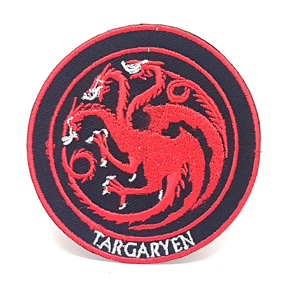 Game of Thrones Houses Collection Iron on Sew on Embroidered Patches - Targaryen - Fun Patches
