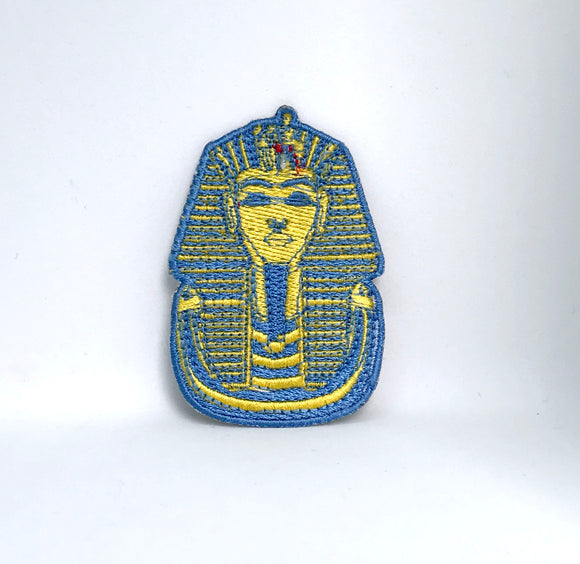 King Tut Tutankhamun Iron Sew on Embroidered Patch - Fun Patches