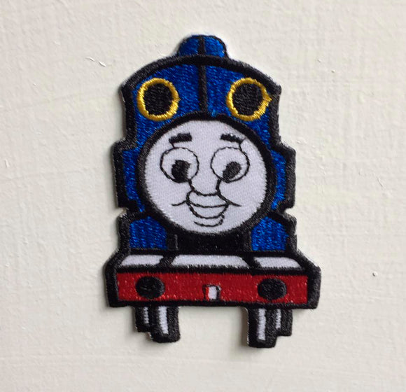 Train face Cartoon Art Badge Iron or Sew on Embroidered Patch - Fun Patches