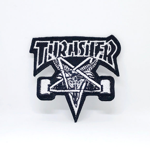 New Thrasher Iron Sew on EMBROIDERED PATCH - Fun Patches