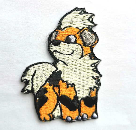 Tigerdog pokemon character jacket shirt badge Iron on Sew on Embroidered Patch