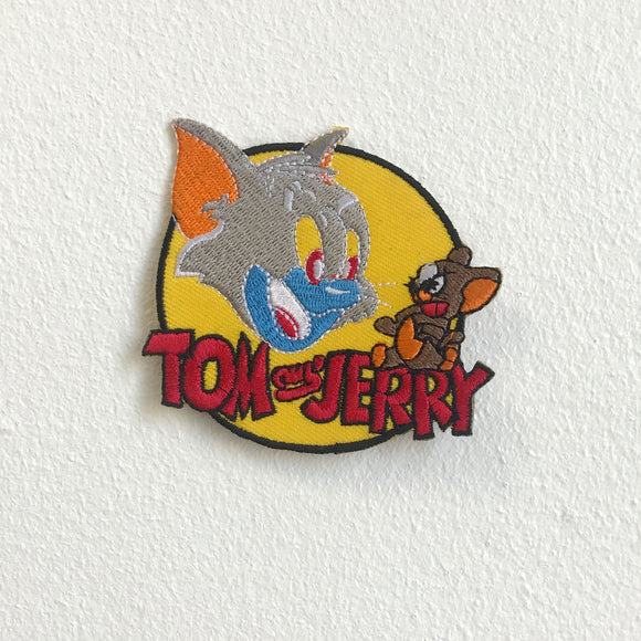 Tom and Jerry Cartoon Iron Sew On Embroidered Patch - Fun Patches