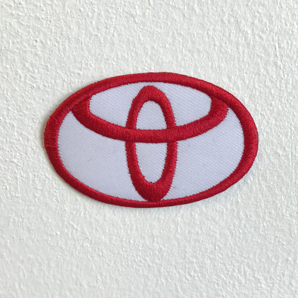 Toyota motorsports logo Red Iron Sew on Embroidered Patch - Fun Patches