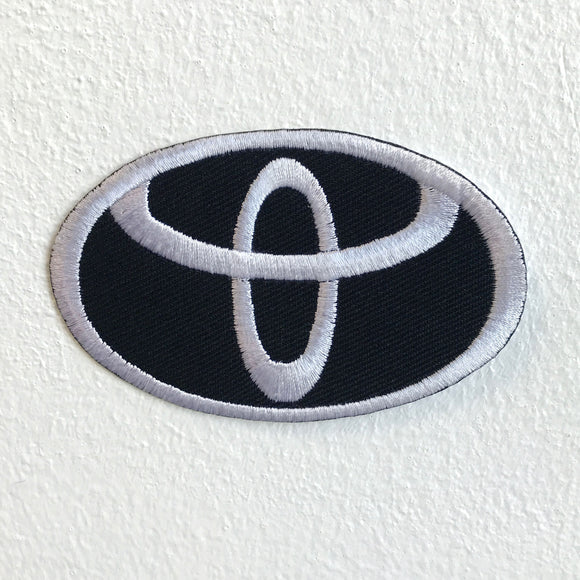 Toyota motorsports logo Black Iron Sew on Embroidered Patch - Fun Patches