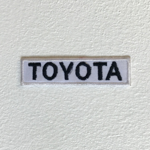 Toyota motorsports brand Letter Iron Sew on Embroidered Patch - Fun Patches