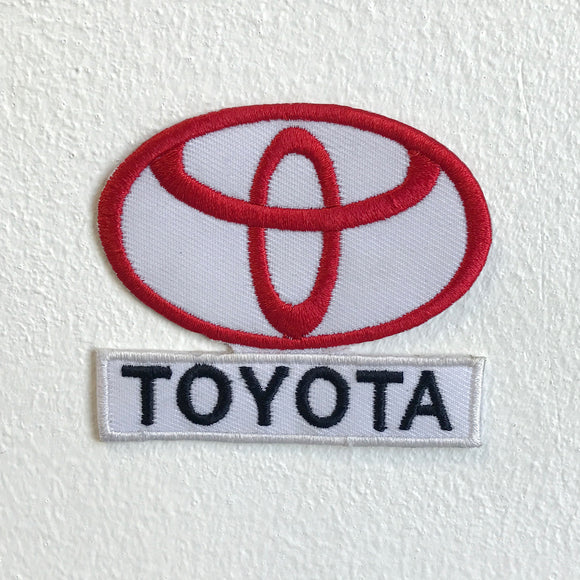 Toyota motorsports logo with letter Iron Sew on Embroidered Patch - Fun Patches