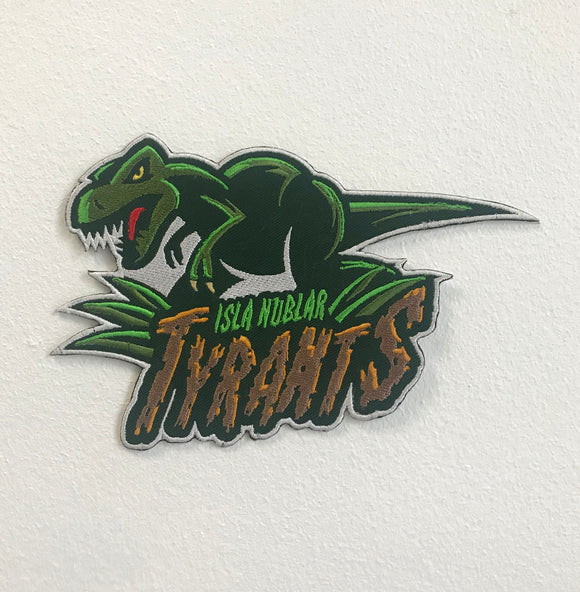 Isla Nublar Tyrants Large Biker Jacket Back Iron/Sew On Embroidered Patch - Fun Patches