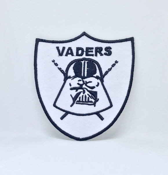 STAR WARS Movies Iron or Sew on Embroidered Patches - Vaders White - Fun Patches