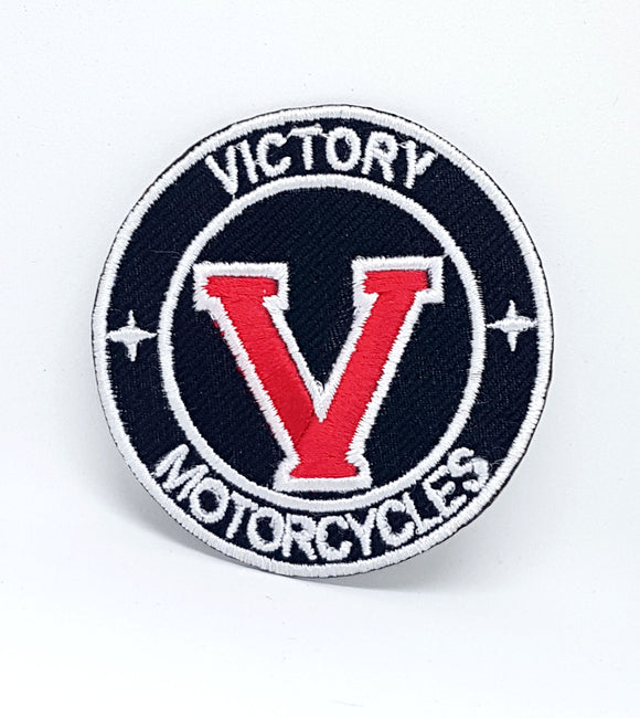 Victory V motorcycle Iron Sew on Embroidered Patch