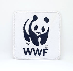 WWF PANDA LOGO Iron Sew on Embroidered Patch