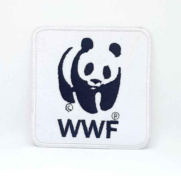 WWF PANDA LOGO Iron Sew on Embroidered Patch