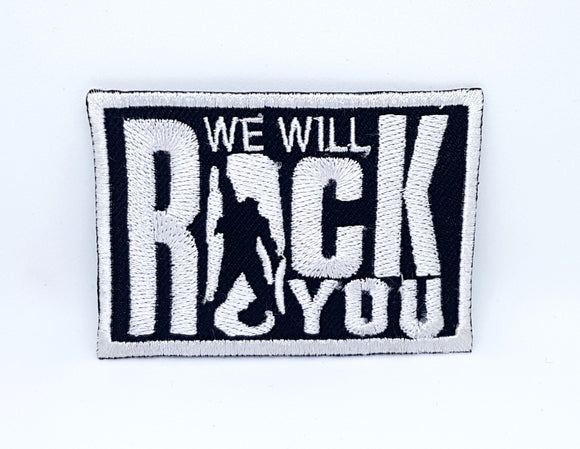 We Will Rock You Queen Classic Iron Sew on Embroidered patch
