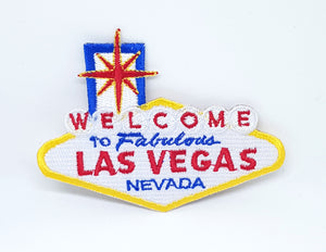 WELCOME to LAS VEGAS Embroidered iron on sew on patch landmark sign