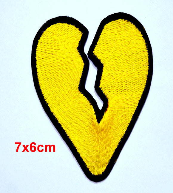 Colourful Beautiful Broken Heart Set Clothing Jacket Shirt Badge Iron on Sew on Embroidered for baby suits bag jeans patch#2388
