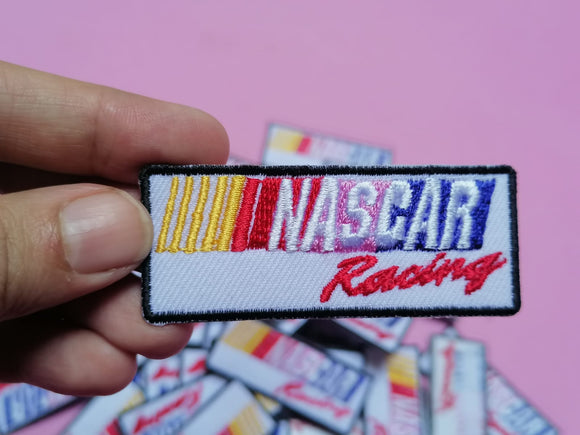 Nascar Racing Badge American Motorsports Iron Sew on Embroidered Patch