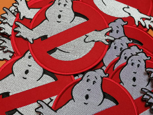Ghostbusters Movie Art Badge Clothes Large Iron on Sew on Embroidered Patch