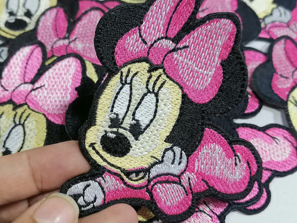 Cartoon Characters Mickey Cars Frozen Iron/Sew on Embroidered Patch - Minnie Mouse