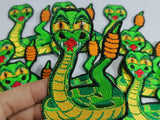 Animal dogs cats snakes honey bee bear spider lamb Iron/Sew on Patches - Cartoon Rattle Snake