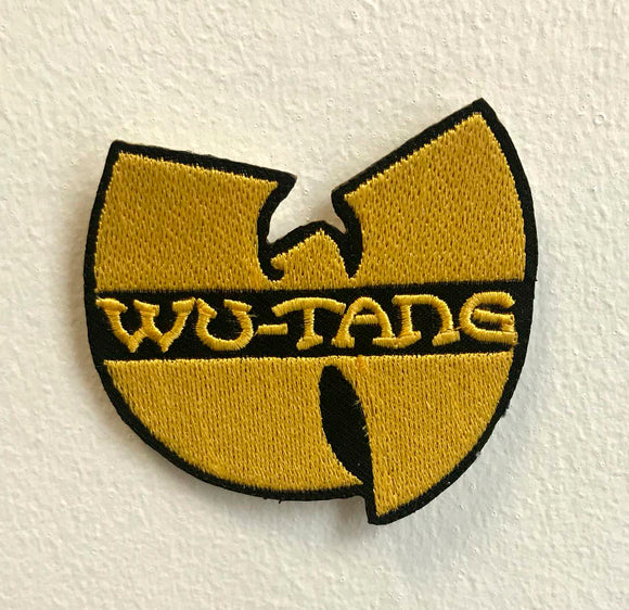 Wu Tang Music Yellow Art Badge Iron on Sew on Embroidered Patch
