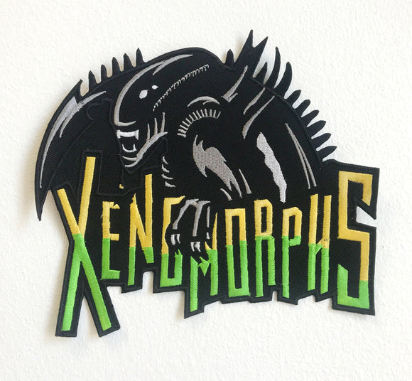 Xenomorphs Alien Large Biker Jacket Back Iron/Sew On Embroidered Patch