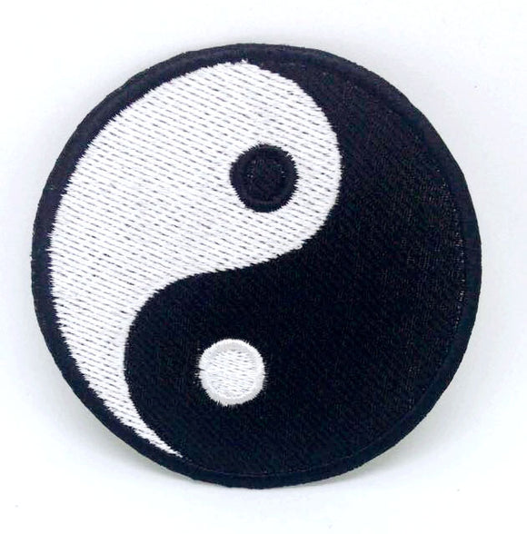 Yin Yang Symbol Logo Collection Iron or Sew on Embroidered Patch Badge