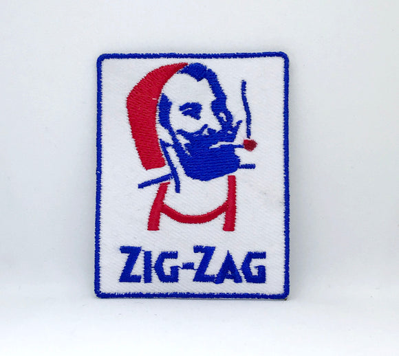 ZIG-ZAG MAN Iron Sew on Embroidered Patch Logo