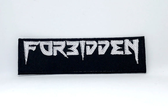 FORBIDDEN EVIL Music Thrash Grindcore Iron Sew on Embroidered Patch - Fun Patches