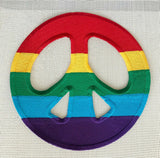 LGBT community Love Colourful rainbow peace life Iron/Sew on Embroidered Patch