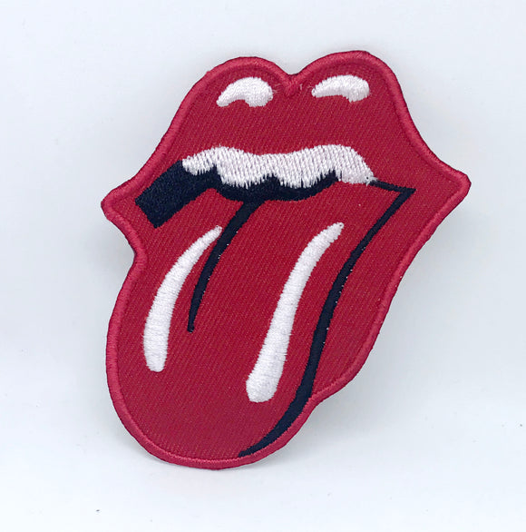 Rolling Stone Tongue famous logo Iron on Sew on Embroidered Patch - Fun Patches