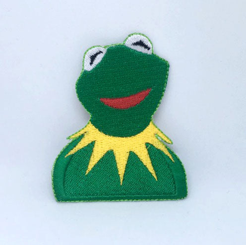 Kermit The Frog Muppets Show Character Iron on Sew on Embroidered Patch - Fun Patches